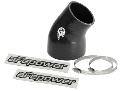 aFe Magnum FORCE Intake Coupling Kit (3 IN ID to 2-1/4 IN ID x 35 Deg.) Elbow Coupler - Black