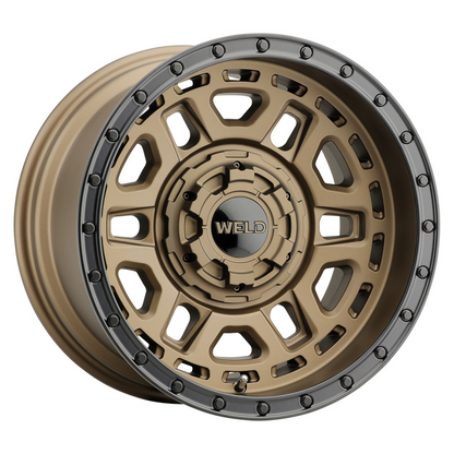 Weld Off-Road Crux 20x10in / 5x127 BP / ET -18 / 87.1mm Bore - Silver Machined Wheel