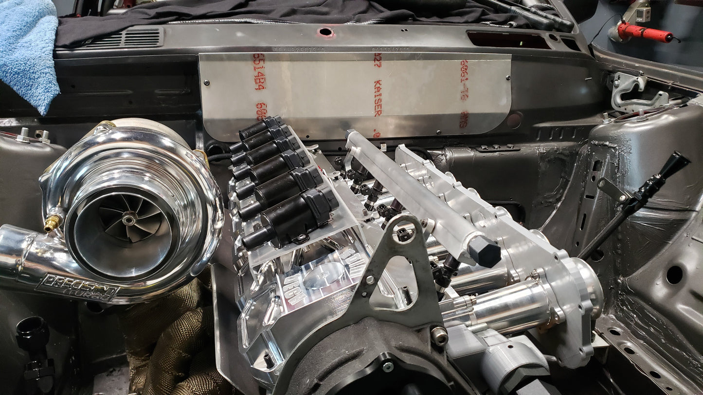 Condor Speed Shop - Aluminum Firewall Panel, Blower Delete - E30