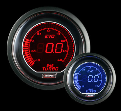 Prosport Gauges - 52mm Evo Electrical Boost Gauge-BAR