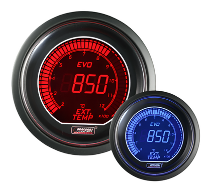 Prosport Gauges - 2-1/16" Evo Electrical Exhaust Gas Temperature Gauge-Celsius
