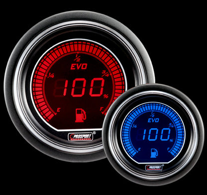 Prosport Gauges - 2-1/16" Evo Electrical Fuel Level Gauge