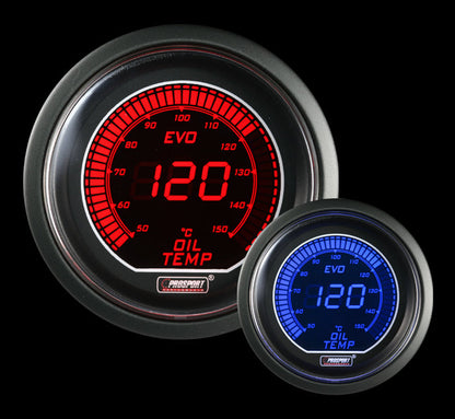 Prosport Gauges - 2-1/16" Evo Electrical Oil Temperature Gauge-Celsius