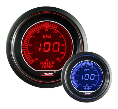 Prosport Gauges - 2-1/16" Evo Electrical Water Temperature Gauge-Celsius