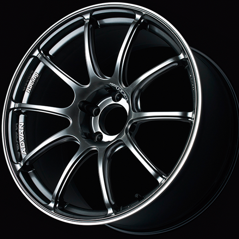 Advan RZII 16x7.0 / +45 Offset / 5x114.3 / 73mm Bore / Racing Hyper Black and Ring