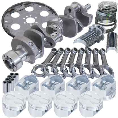 Eagle Chevy 350 1Pc 3.480in Crank 5.700in I-Beam Rods 4.040in Pistons 153 Tooth FP Balanced Assembly