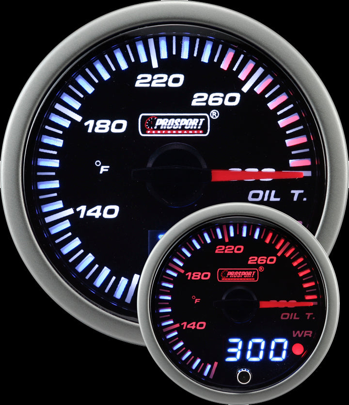 Prosport Gauges - 2-3/8" JDM Electrical Oil Temperature Gauge
