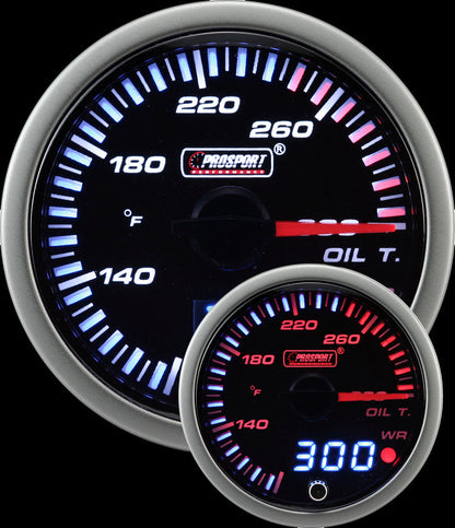 Prosport Gauges - 2-3/8" JDM Electrical Oil Temperature Gauge