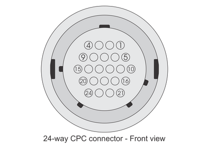 FuelTech AMP CPC Connector Kit 24-Way Diagram