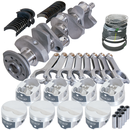 Eagle Chevy LT1 350 1Pc 3.480in Crank 5.700in H-Beam -3.7cc 4.000in Pistons Rotating Assembly