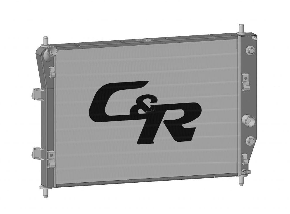 CR Racing - 05-12 Chevrolet C6 Corvette Base OE Fit 36mm Single Row W/ 7 Plate Transmission Oil Cooler W/ OE Fittings