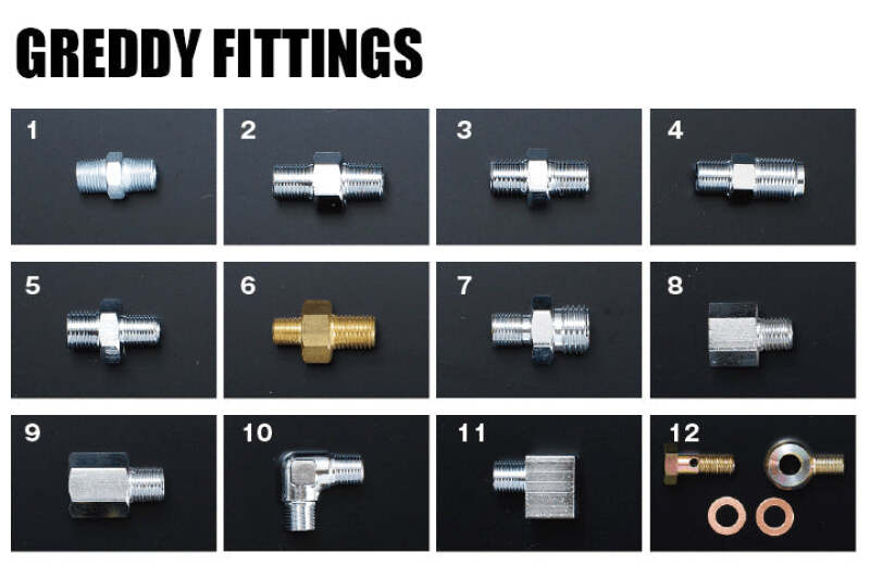 GReddy Union Fitting 1/8PF-M12 P1.25