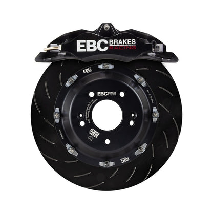 EBC Racing 98-06 Audi TT Quattro 8N 1.8T Black Apollo-4 Calipers 330mm Rotors Front Big Brake Kit