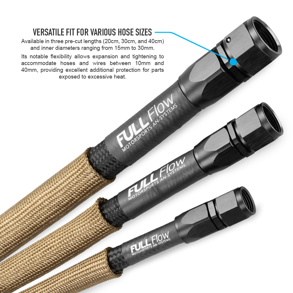 Nuke Performance - Dual Layer Titanium Heat Protection Sleeve, ID30mm, 20cm