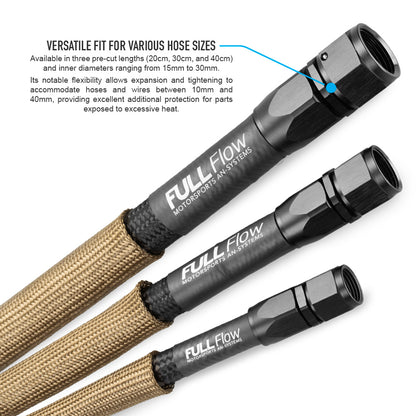 Nuke Performance - Dual Layer Titanium Heat Protection Sleeve, ID20mm, 20cm