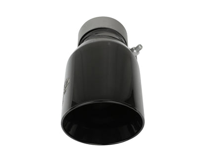 aFe MACH Force-Xp Universal Exhaust Tip 3 IN Inlet x 4-1/2 IN Outlet x 9 IN L- Black Tip