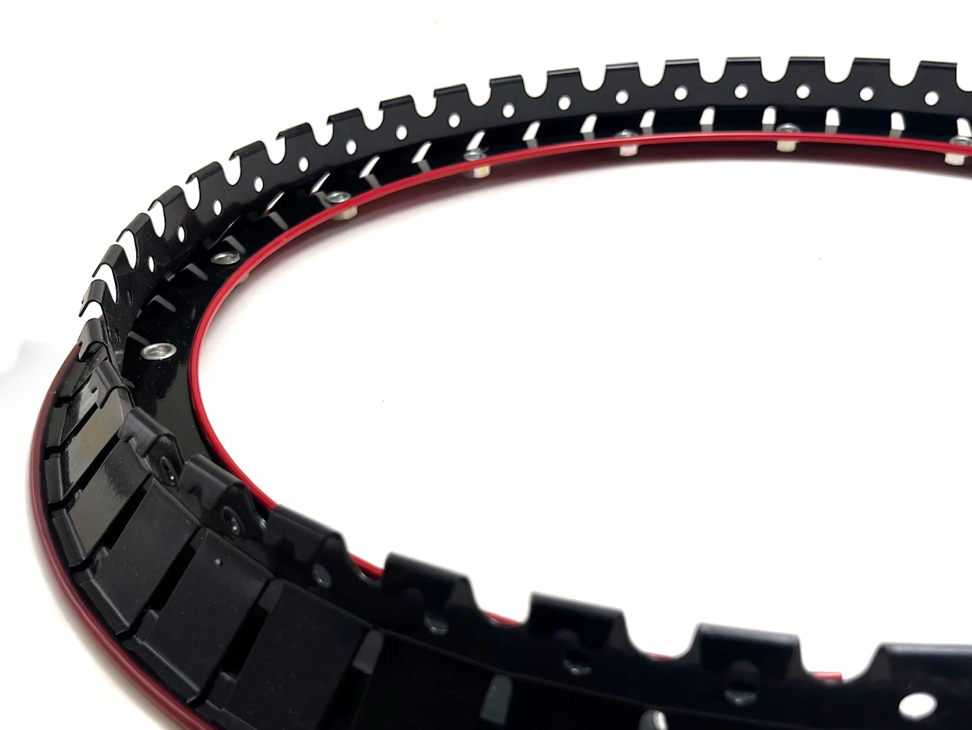 Prosport Gauges - Simulated Bead Lock Hubcap Rings - 15" Red