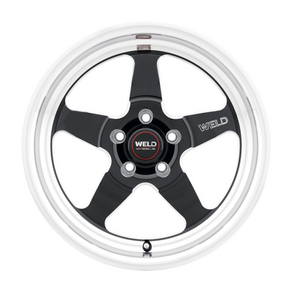 Weld S155 15x10 Ventura Drag 5x114.3 ET51 BS7.50 Gloss BLK MIL DIA 78.1