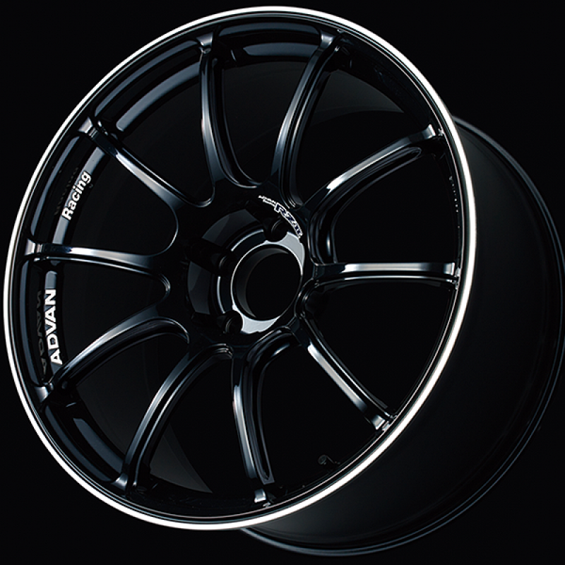 Advan RZII 18x8.0 / +37 Offset / 5x100 / 63mm Bore / Racing Gloss Black and Ring