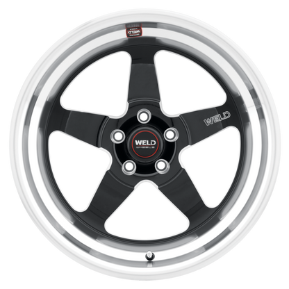 Weld S104 Ventura 18x10 5x120.65 ET42 BS 7.15 Gloss BLK MIL DIA 72.56 Wheel