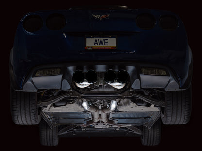 AWE Tuning C6 Chevrolet Corvette Z06/ZR1 Touring Edition Axle-Back Exhaust w/ Diamond Black Tips