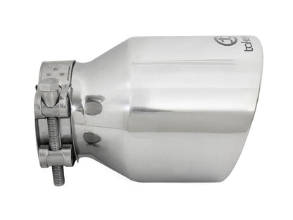 aFe Takeda Universal Exhaust Tip 2-1/2 IN Inlet x 4 IN Outlet x 6 IN L- Polished
