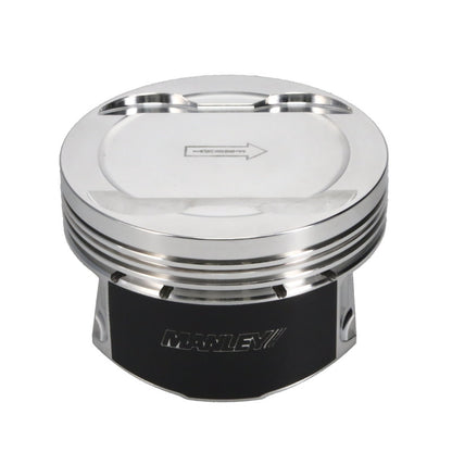 Manley Ford 3.7L Cyclone V6 3.770in Bore 1.239in Comp Height -5.0cc Extr Duty Piston Set - Set of 6