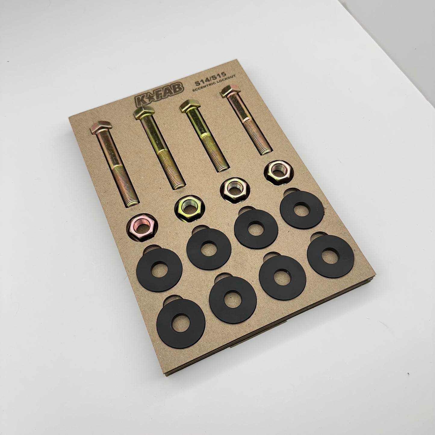 K-Fab Eccentric Lockout Kit for Nissan 240sx S14, Silvia S15, Skyline R33/R34