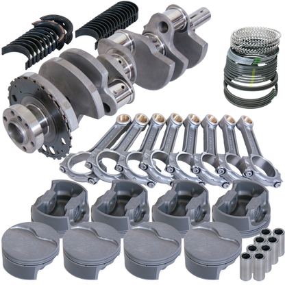Eagle Chevy LS7 4.000in Crank 24 Tth Rlctor 6.125in I-Beam Rods 4.125in Pistons Rotating Assembly