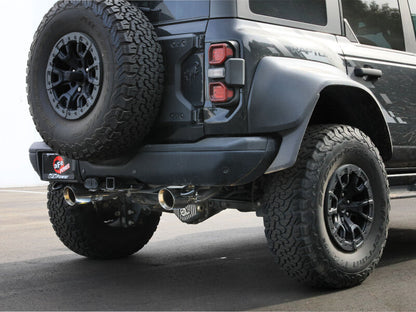 aFe 22-26 Ford Bronco V6 3.0L (tt) Vulcan Series 3in 304SS Cat-Back Exhaust System w/ Polished Tips