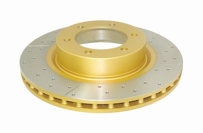 DBA 09/02+ Toyota Landcruiser 17in Wheel Front Drilled & Slotted Street Series Rotor