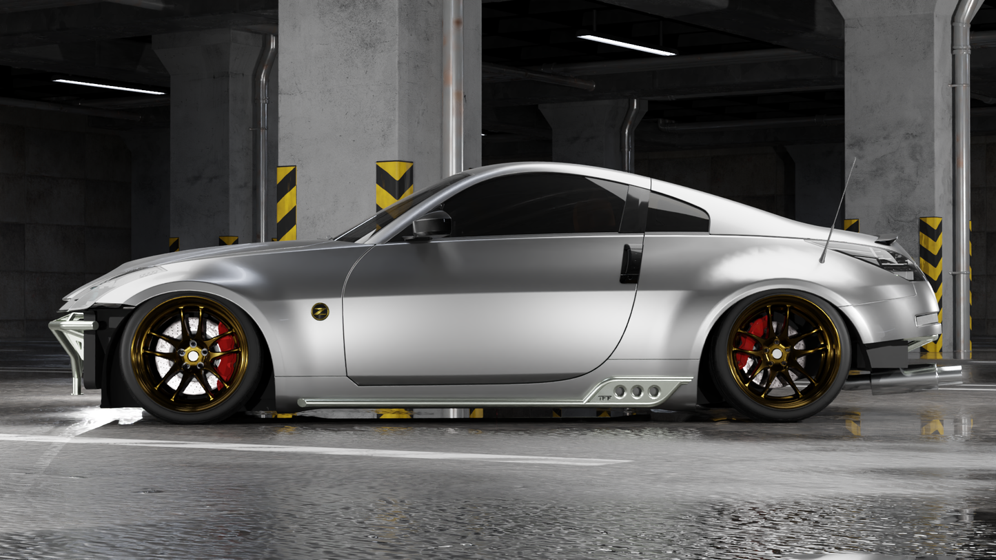True Focus Fabrication - Nissan 350Z Side Bar Protectors