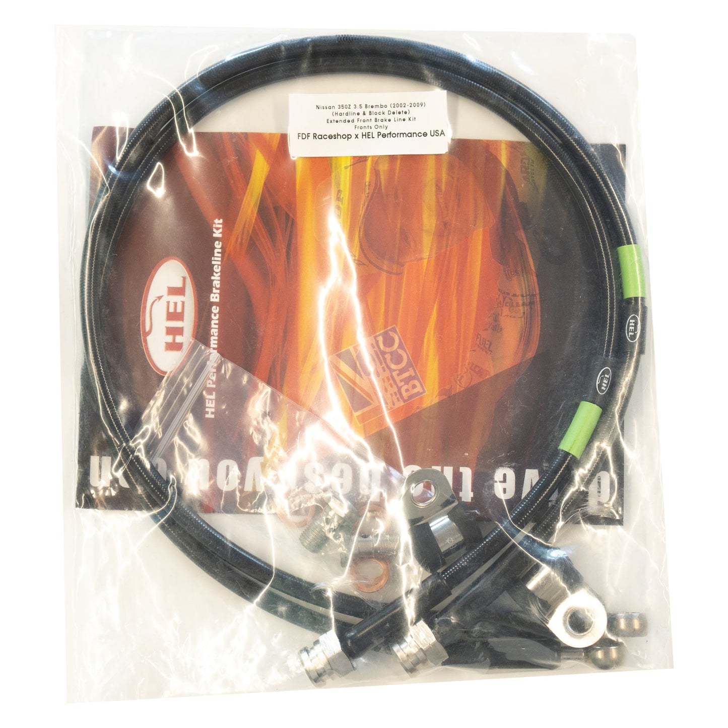 FDF Raceshop - Nissan 350Z 3.5 Brembo (2002-2009) Extended Front Brake Lines