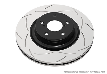 DBA 07-09 Jeep Wrangler JK Front Slotted Street Series Rotor