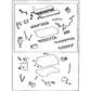 Toyota OEM 2JZGE VVT-I Engine Gasket Rebuild Kit (04111-46102)