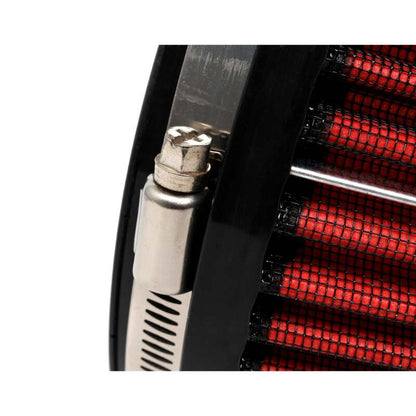 BLOX Racing Performance Filter Kit w/ 3.5inch Velocity Stack Black Filter and 3.5inch Silicone Hose