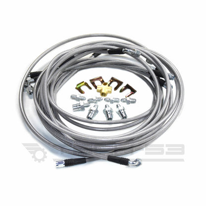TECH 53 - BMW E36 Hard line to stainless steel braided replacement Kit V2