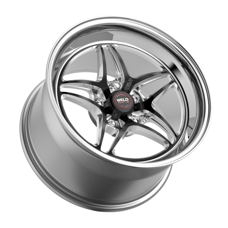 Weld S81 18x10 / 5x4.75 BP / 6.6in BS +28mm ET High Pad Black Center Wheel