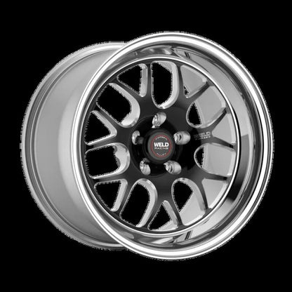 Weld S77 18X10.5 / 5x4.5 BP / 7.7in. BS Black Wheel (Medium Pad) - Non-Beadlock