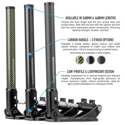 Nuke Performance - Hydraulic Handbrake DriftSpec Pro, Glossy Carbon 360/460mm