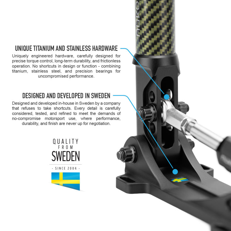 Nuke Performance - Hydraulic Handbrake DriftSpec Pro, Glossy Carbon 360/460mm