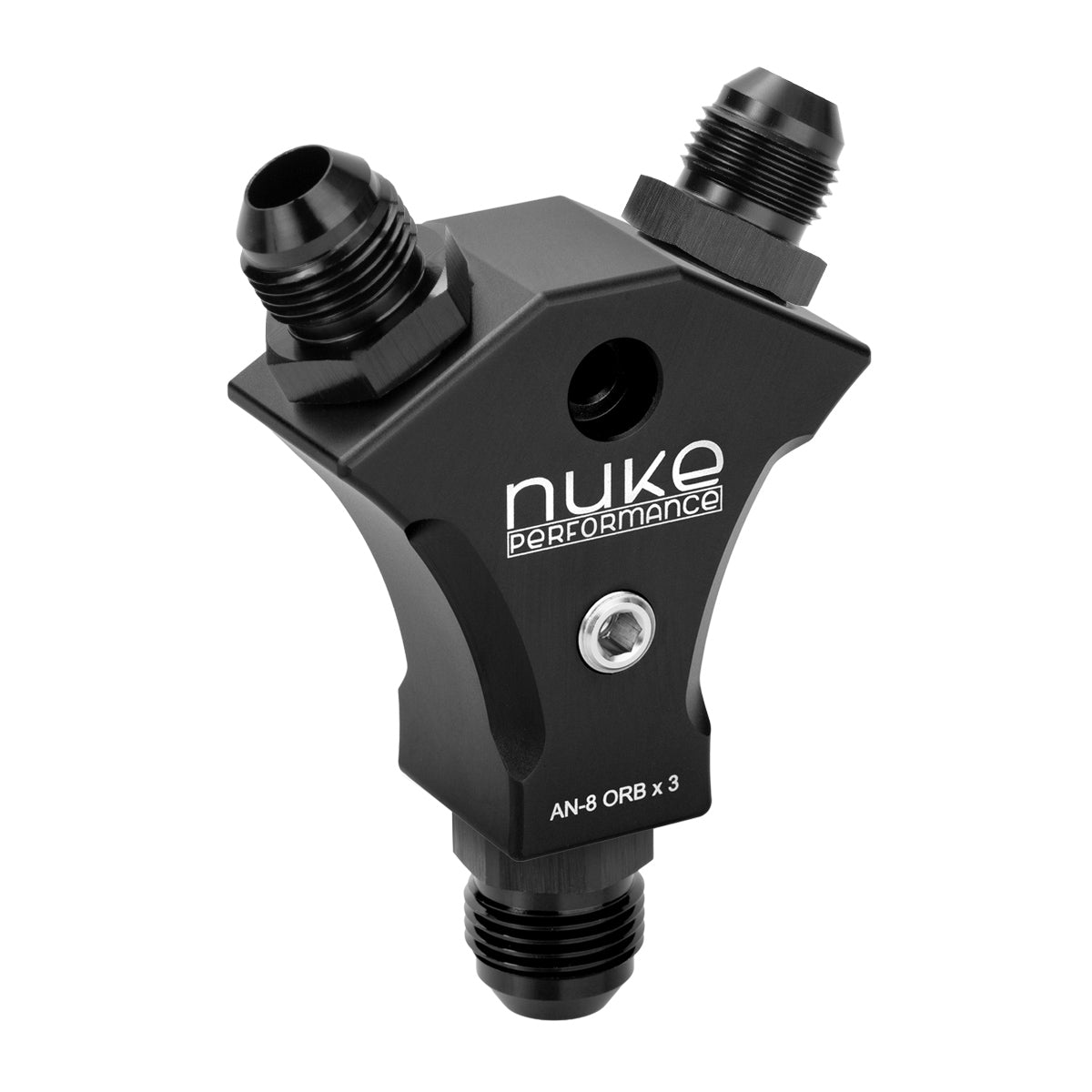 Nuke Performance - Y-Block Adapter Fitting, AN-8 ORB (3x)