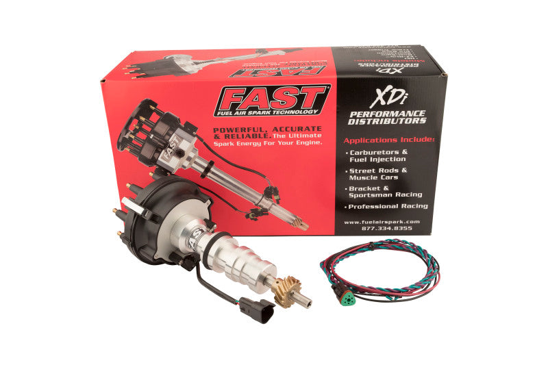 Fast Distributor, Xdi Race Efi Large Cap Ford Fe W/ Bronze Gear