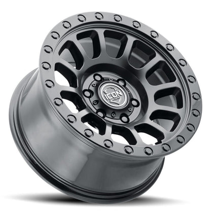 ICON Hulse 18x9 6x5.5 25mm Offset 6in BS Double Black