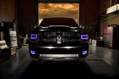 Oracle Lighting 09-18 RAM 1500 Sport Halo Headlights - Blk Housing w/2.0 Controller