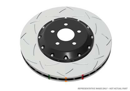 DBA 05-10 Ford Mustang GT V8 Shelby Edition Front Slotted 5000 Series 2 Piece Rotor w/ Black Hat