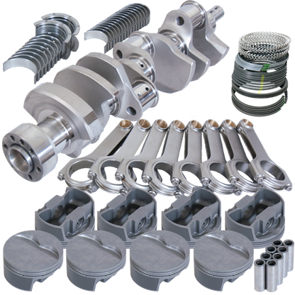 Eagle Chevy LT1 350 1Pc 3.750in Crank 6.000in H-Beam -5cc Flat Top 4.060in Pistons Rotating Assembly