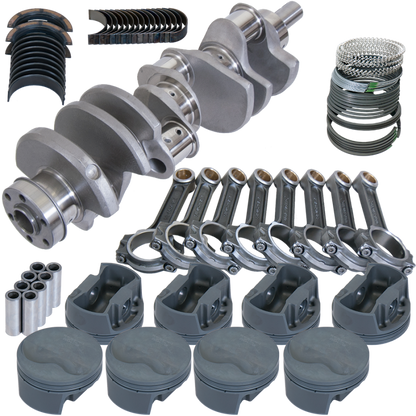 Eagle Ford 351W 4.000in Crank 6.250in I-Beam Rods -6.6cc Flat Top 4.125in Pistons Rotating Assembly