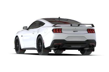 Rally Armor 2024+ Ford Mustang Black UR Mud Flap w/ Red Logo