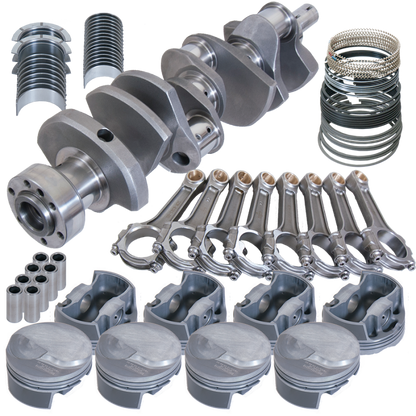 Eagle Chevy 454 1Pc 4.250in Crank 6.385in I-Beam Rods 18cc Dome 4.350in Pistons Rotating Assembly